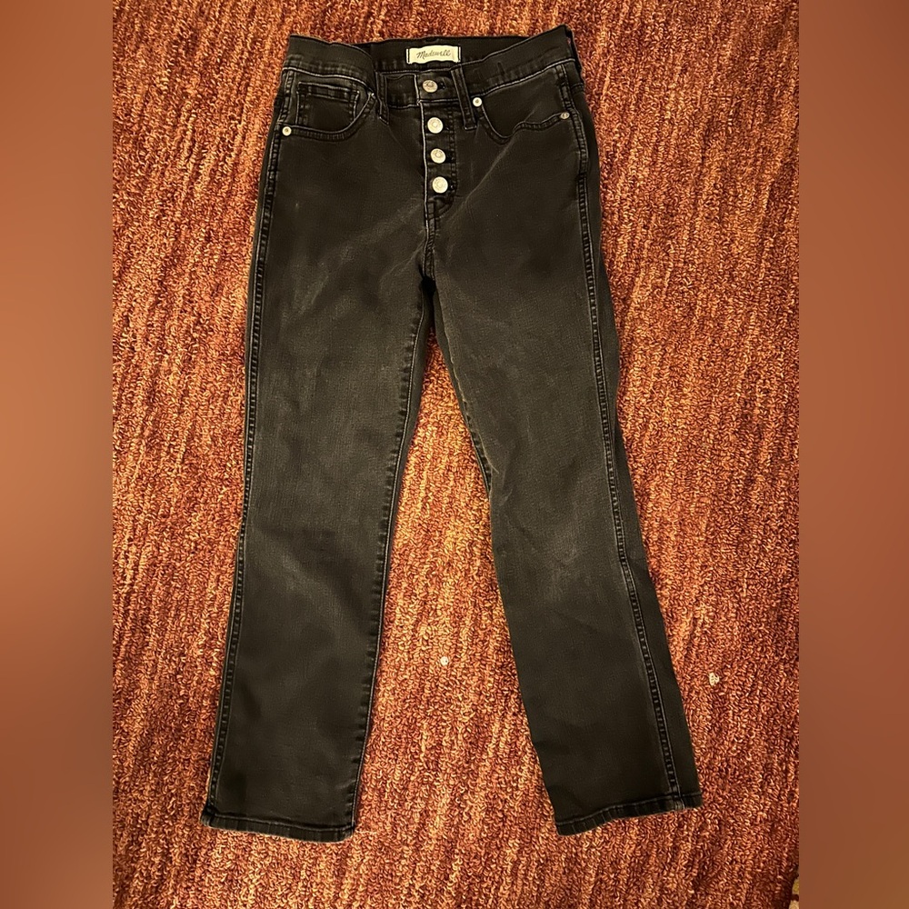 Madewell light Black Stovepipe Jean Size 24 petite 24P